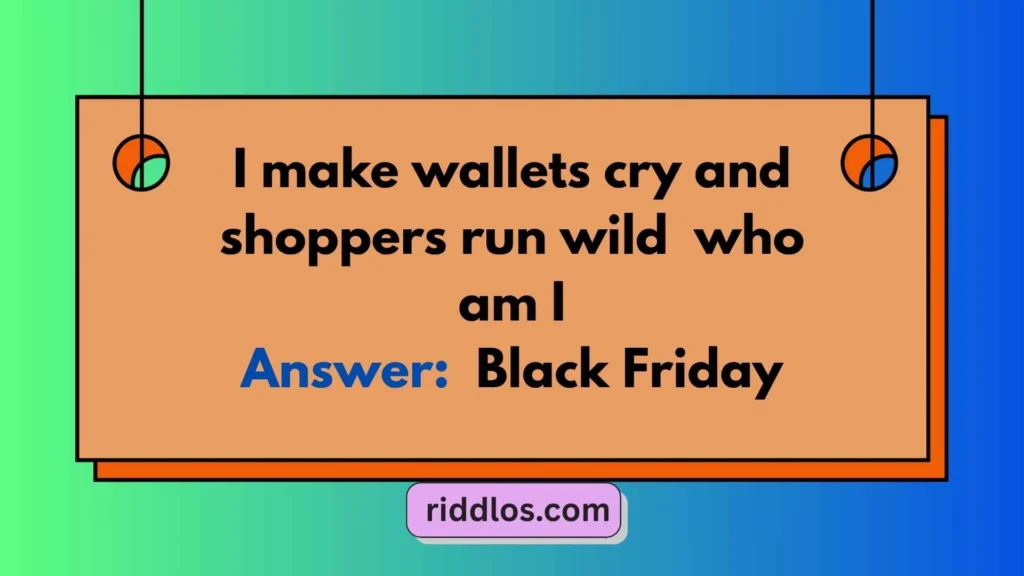 Black Friday Riddles for Adults