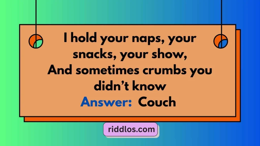 Couch Riddles with Answers Funny