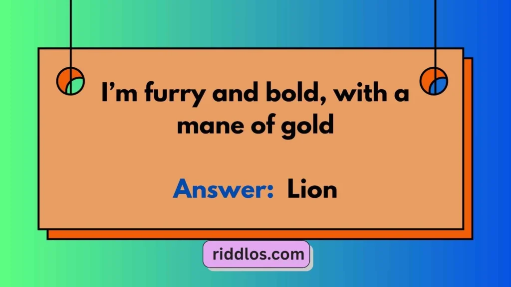 Easy Lion Riddles with Answers