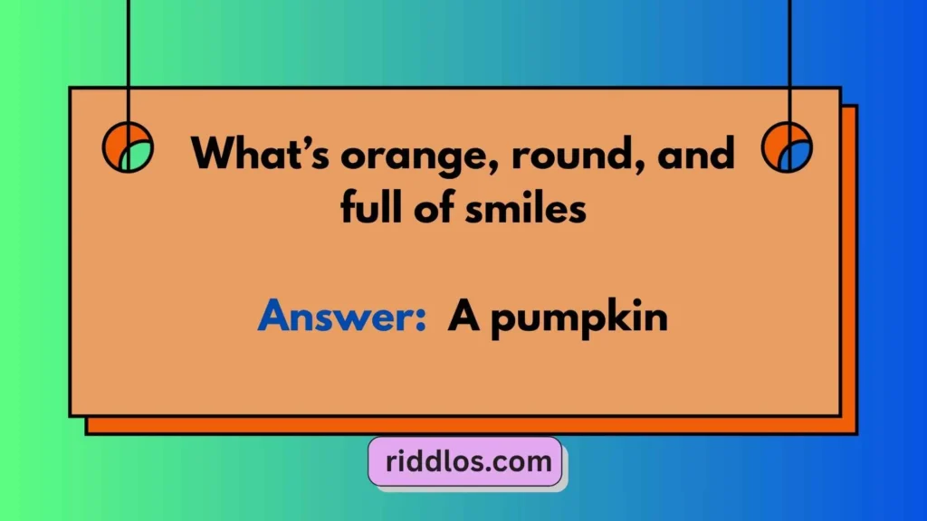 Easy October Riddles with Answers