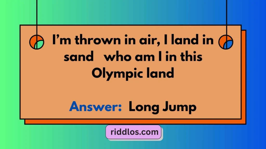 Easy Olympic Riddles with Answers