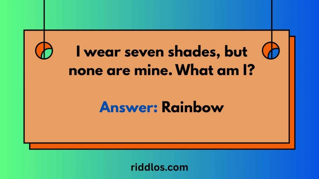 Hard Rainbow Riddles with Answers