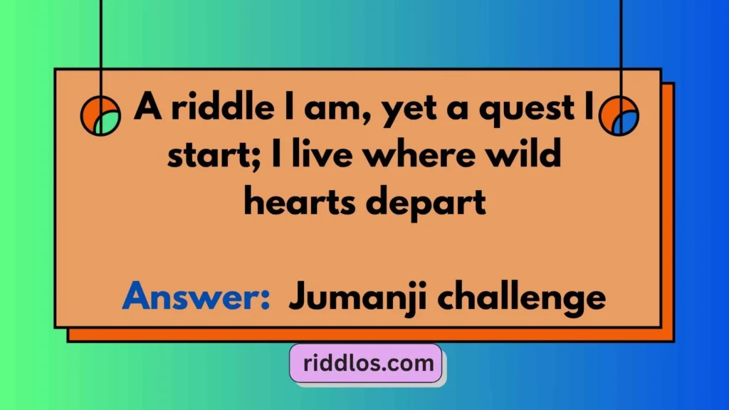 Jumanji Riddle Generator