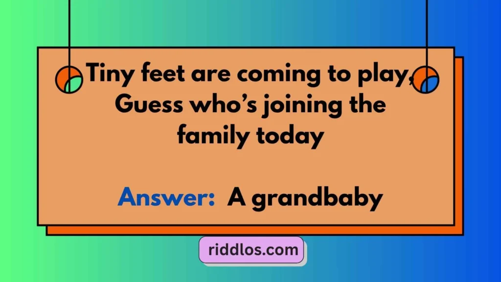 Pregnancy Riddle for Grandparents
