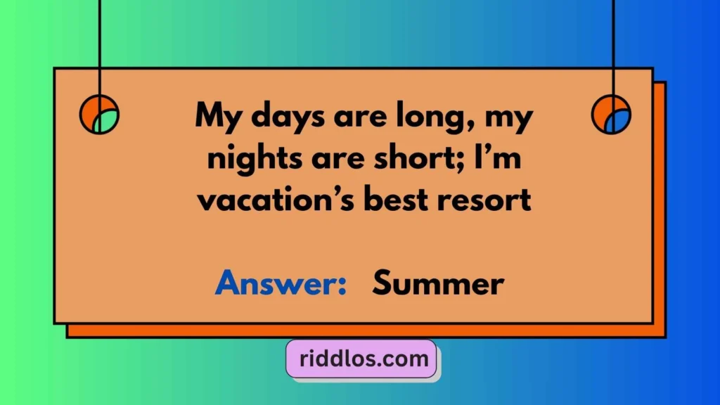 Summer Riddles for Adults