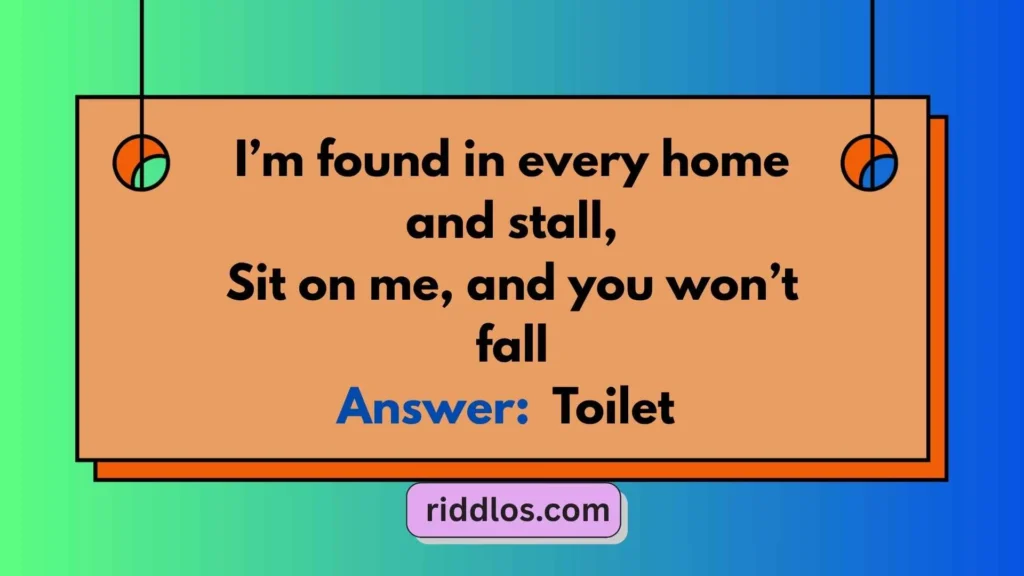 Tricky Riddles for Toilet