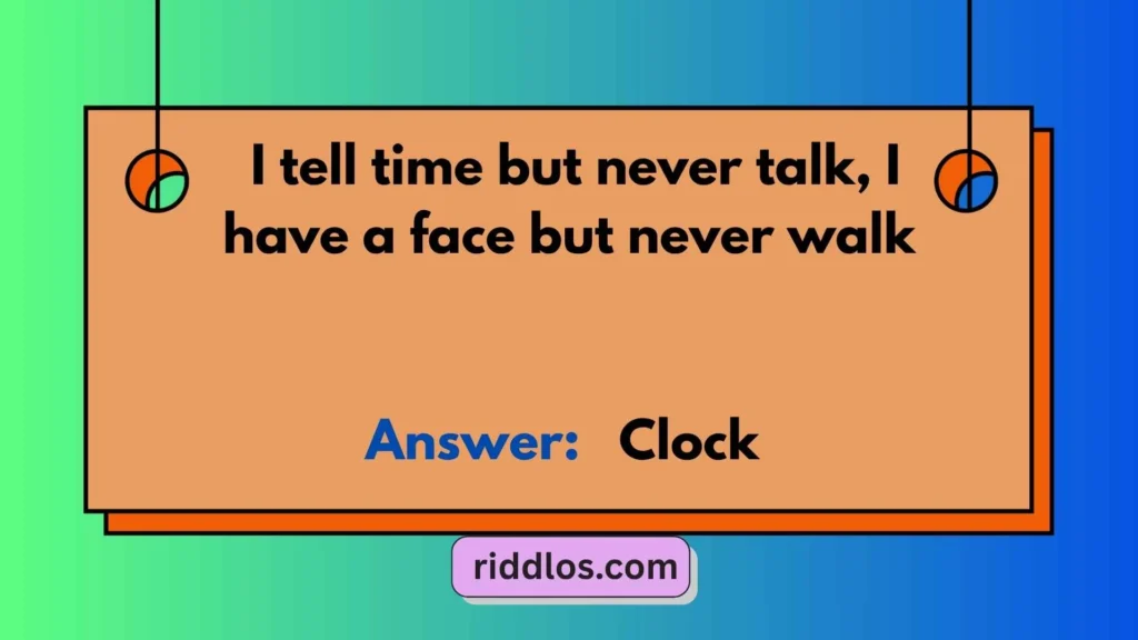 Tricky Riddles About Clocks for Kids