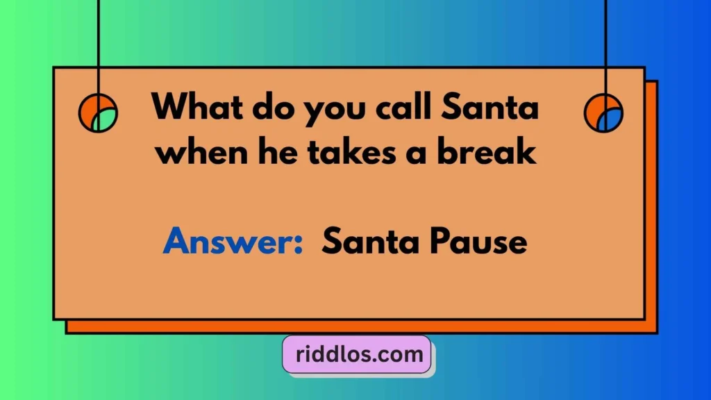 Funny Christmas Riddles with Answers