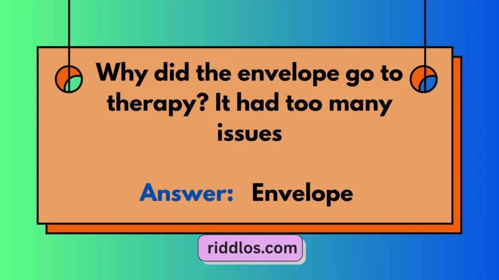 Funny Envelope Riddles with Answers