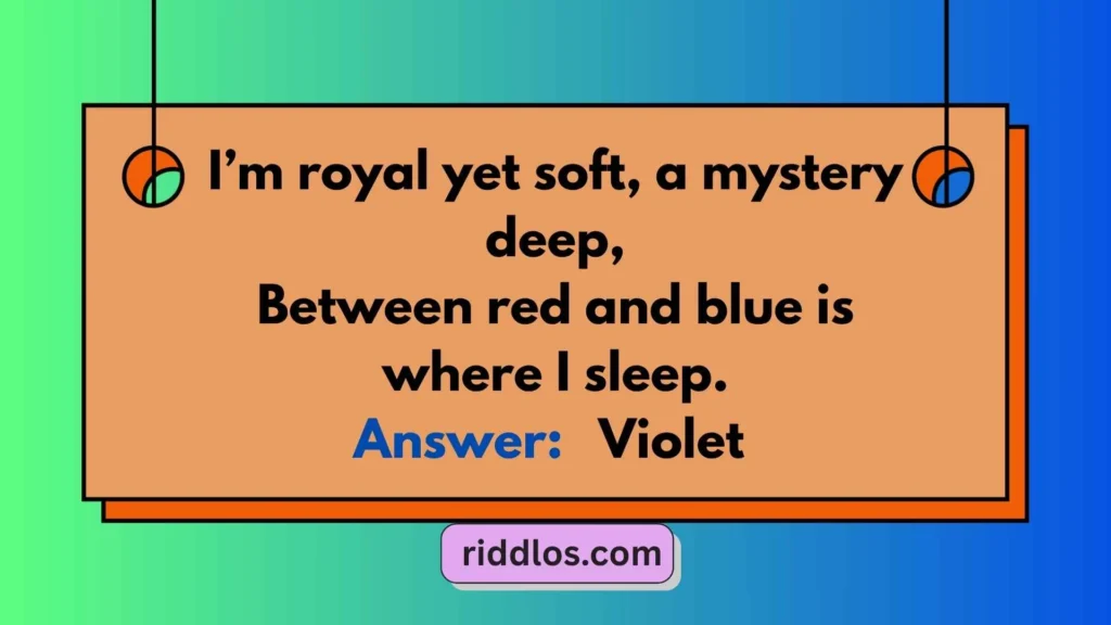 Hard Color Riddles with Answers