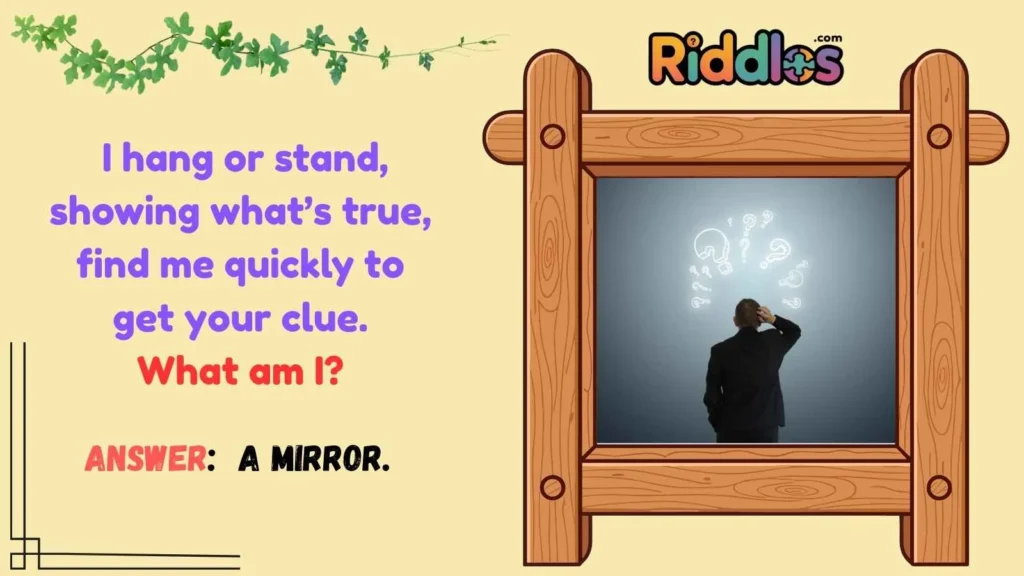 Mirror Riddle for Scavenger Hunt