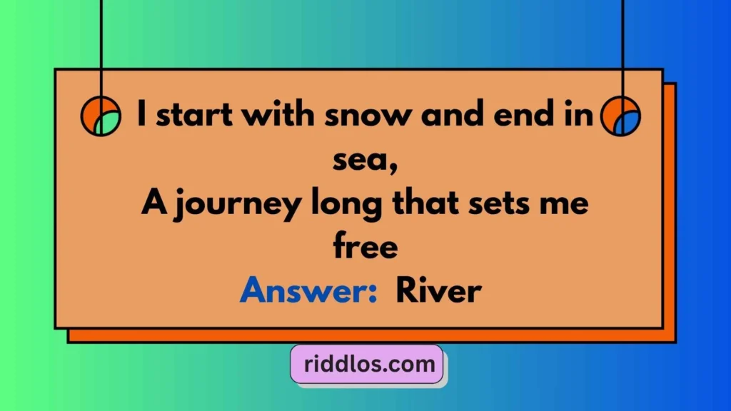 River Riddles with Answers for Family