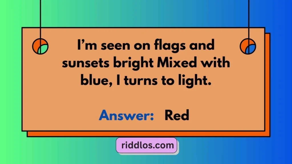 Tricky Color Riddles with Answers