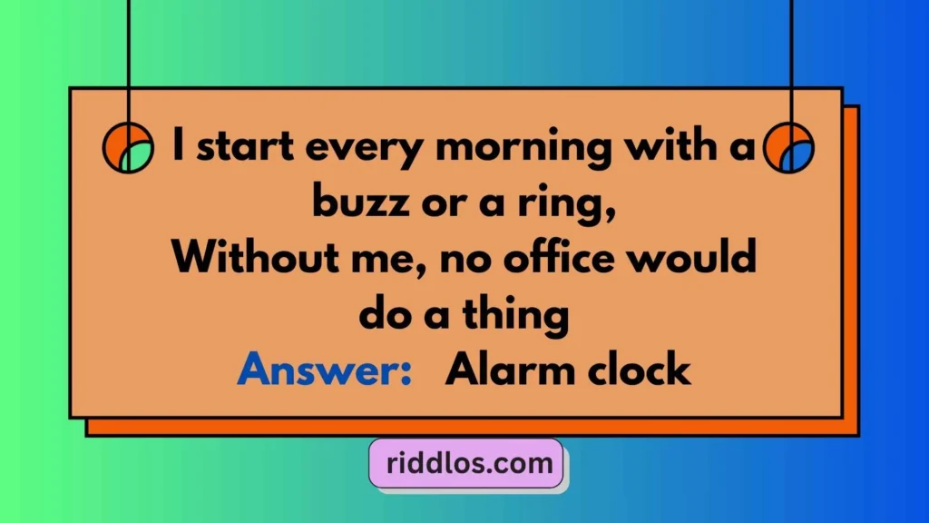 Work Riddles with Answers