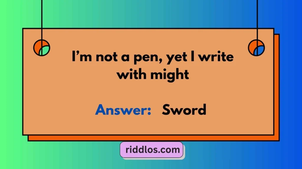 Easy Sword Riddles