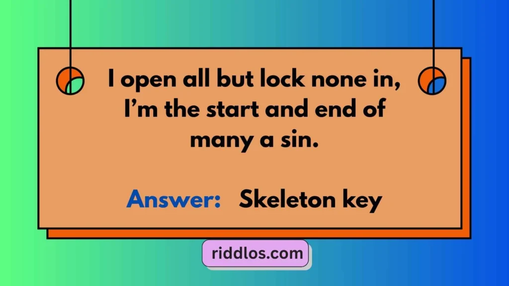 Key Riddles for Adults
