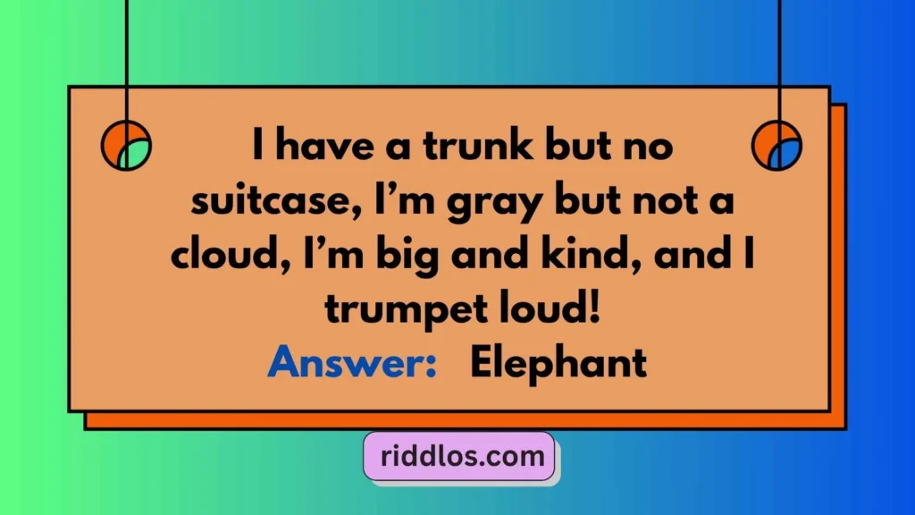 Riddles About Elephants for Kids