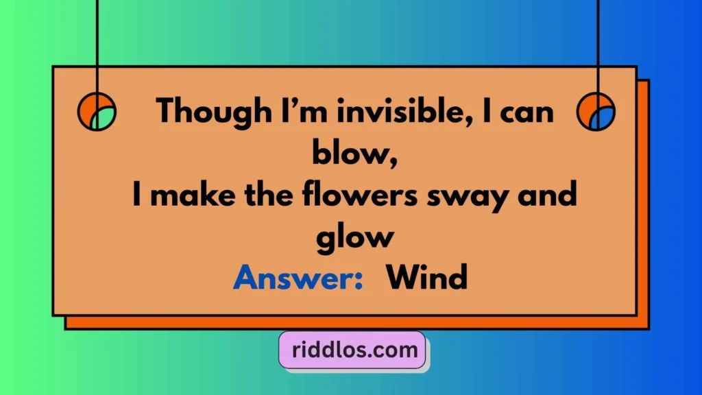 Riddles about Wind in English