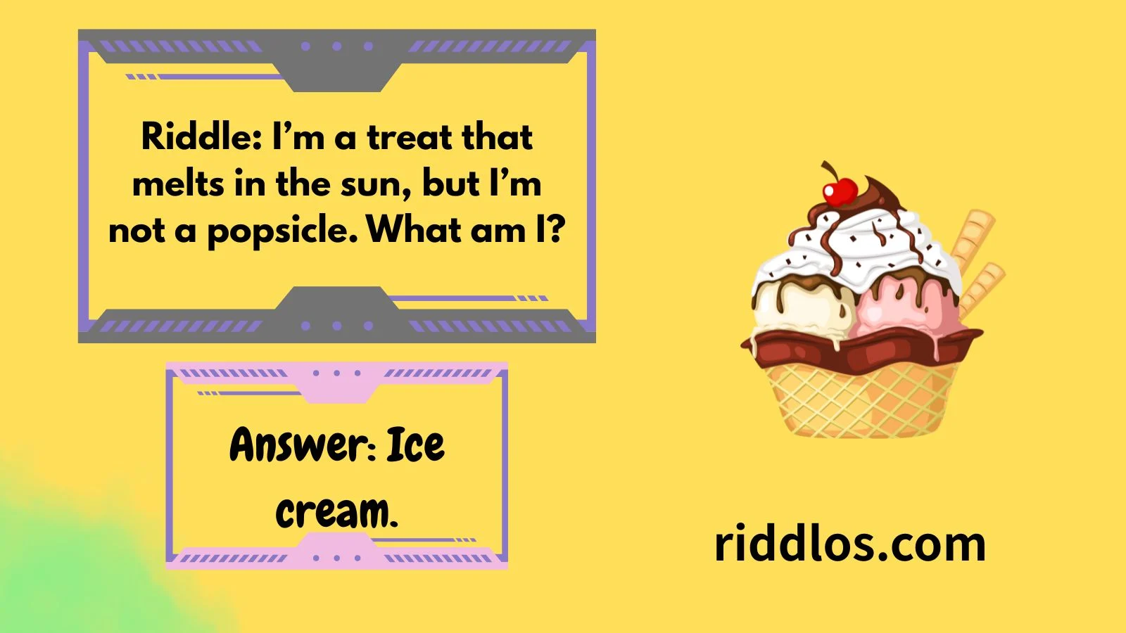Ice Cream Riddles