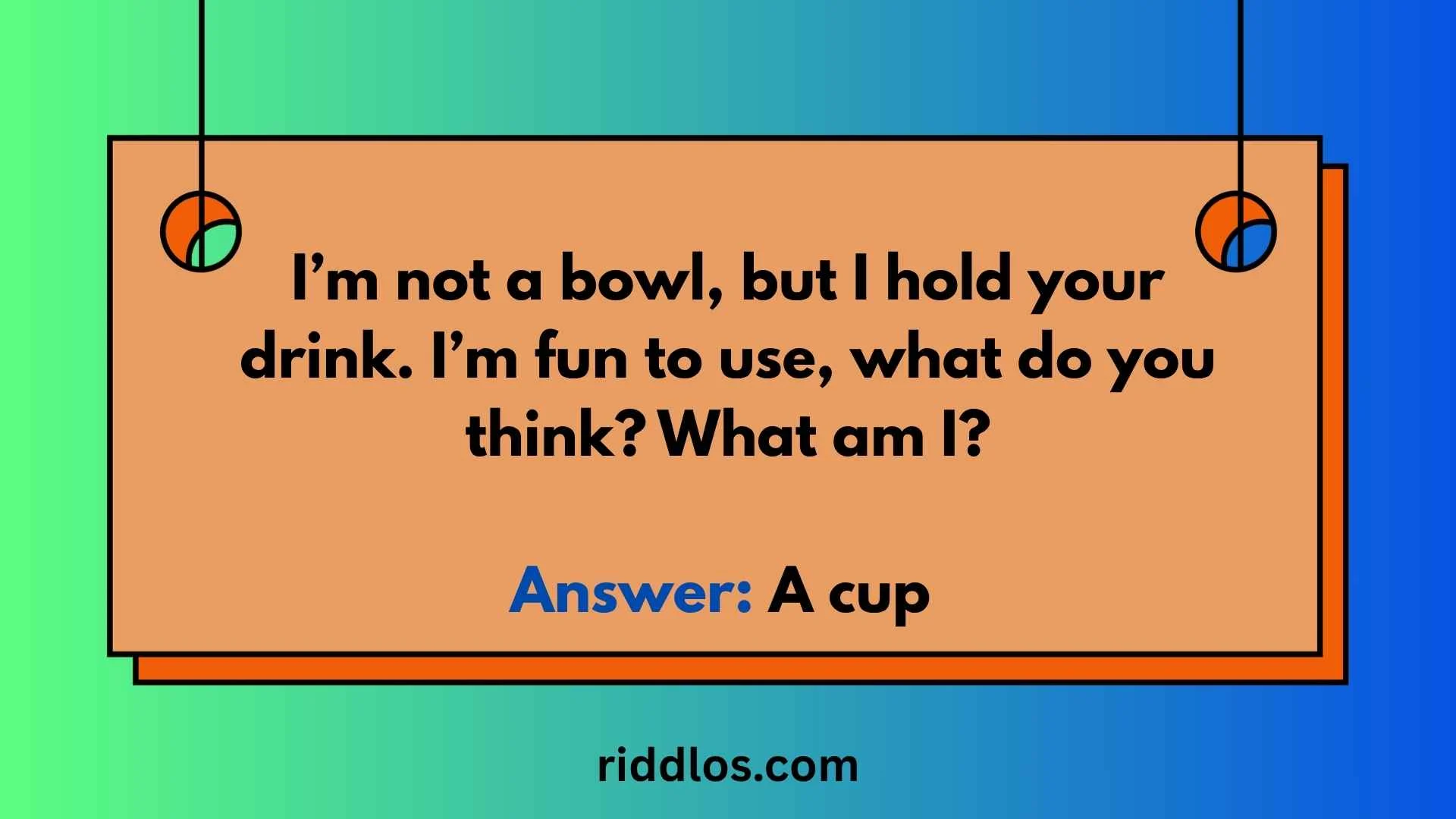 riddles about cups