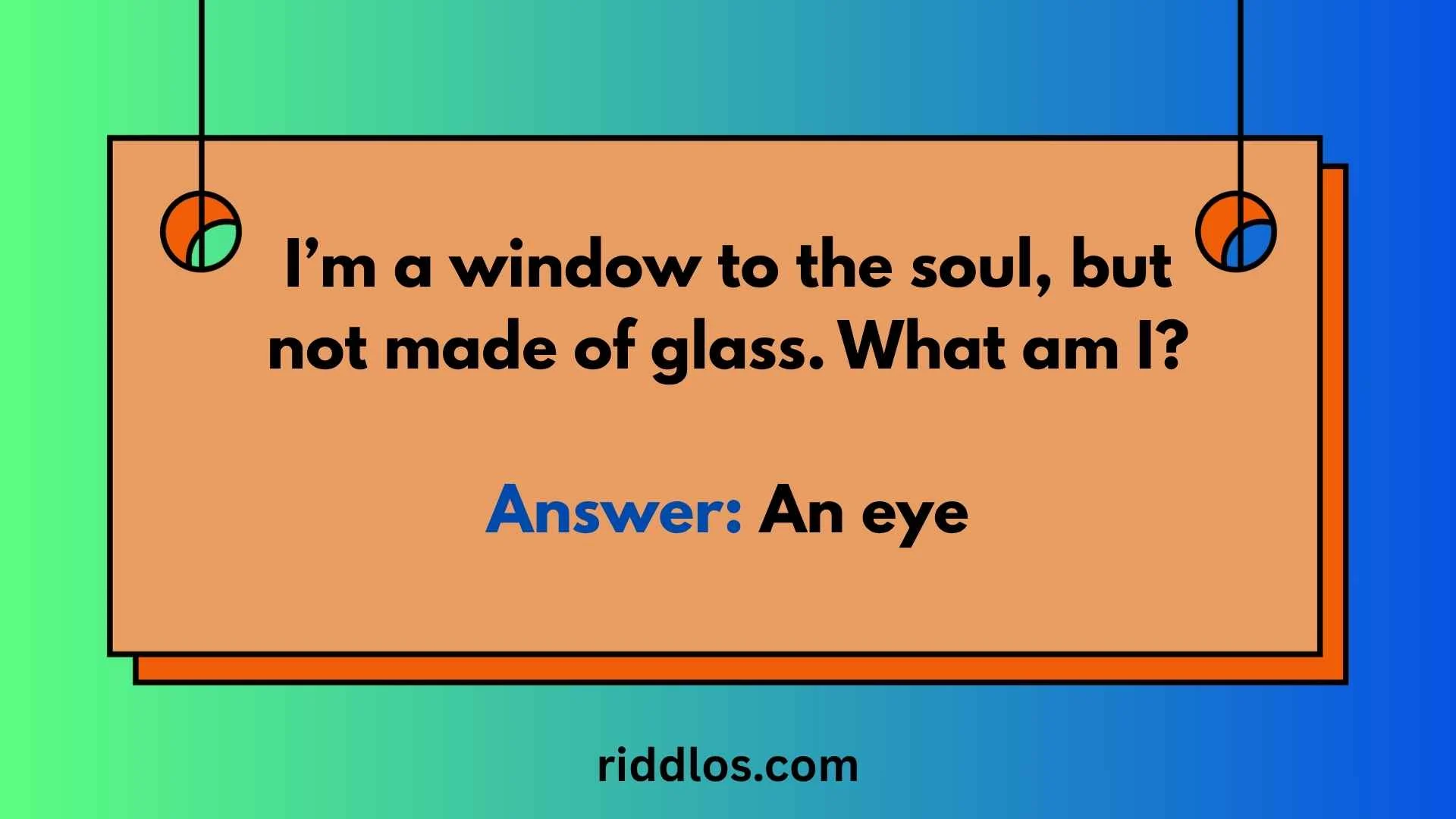 riddles about eyes