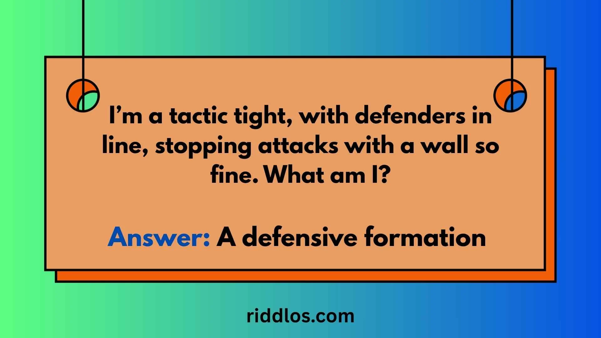 riddles about soccer