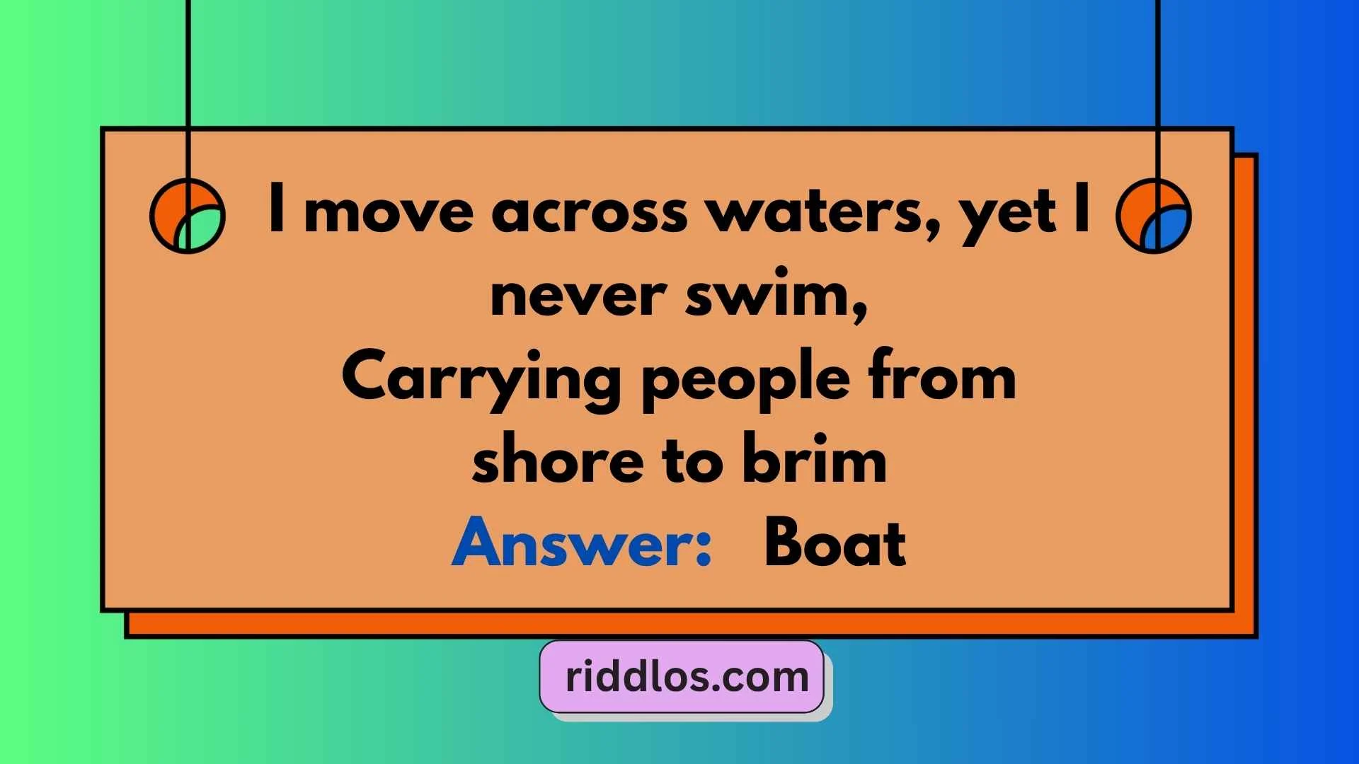 Boat Riddles