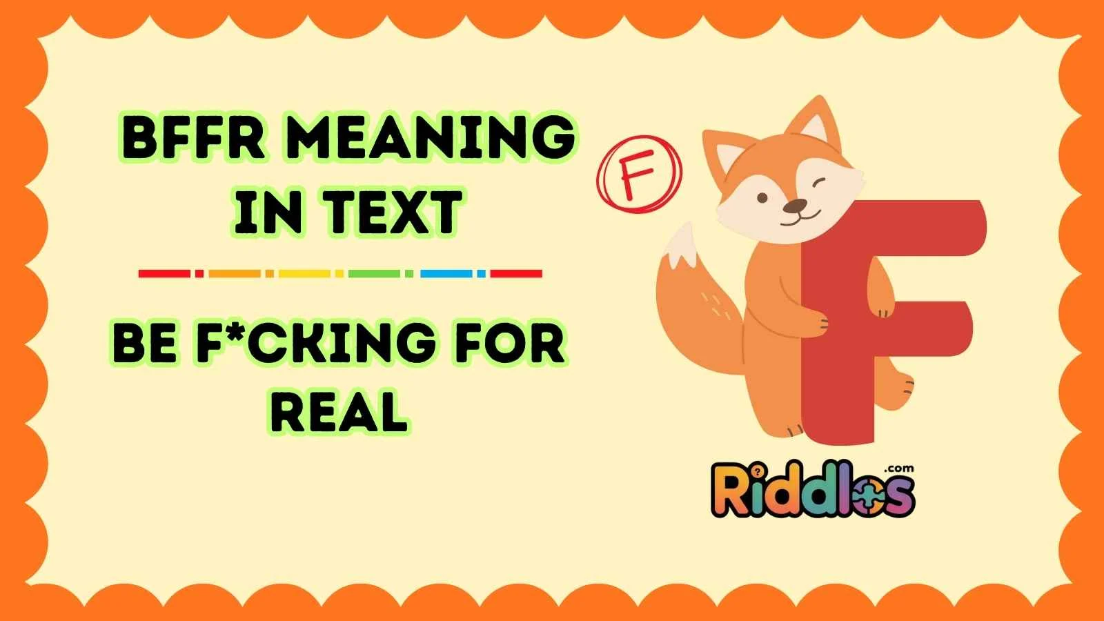 BFFR Meaning in Text