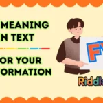 FYI Meaning in Text