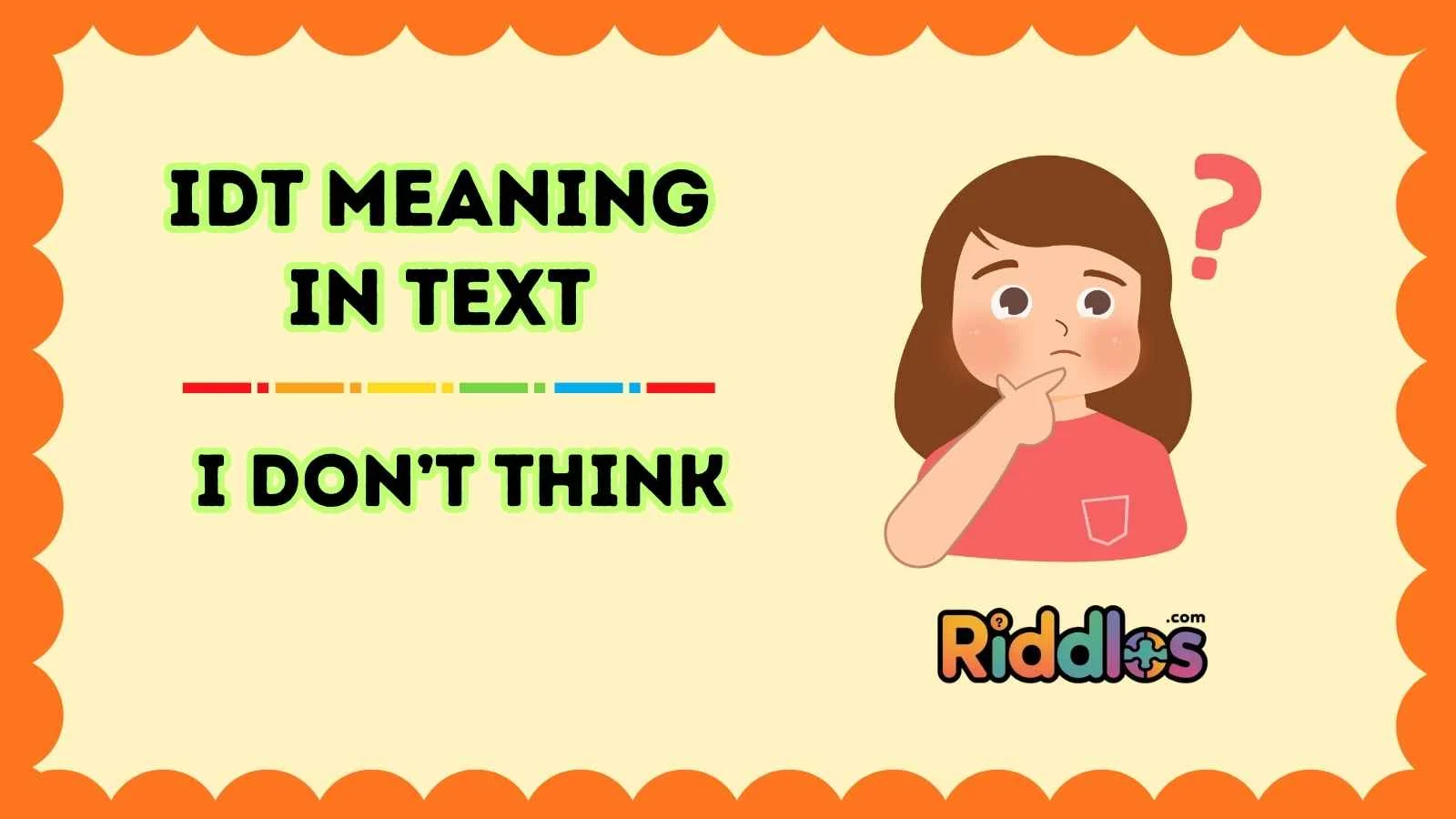 IDT Meaning in Text