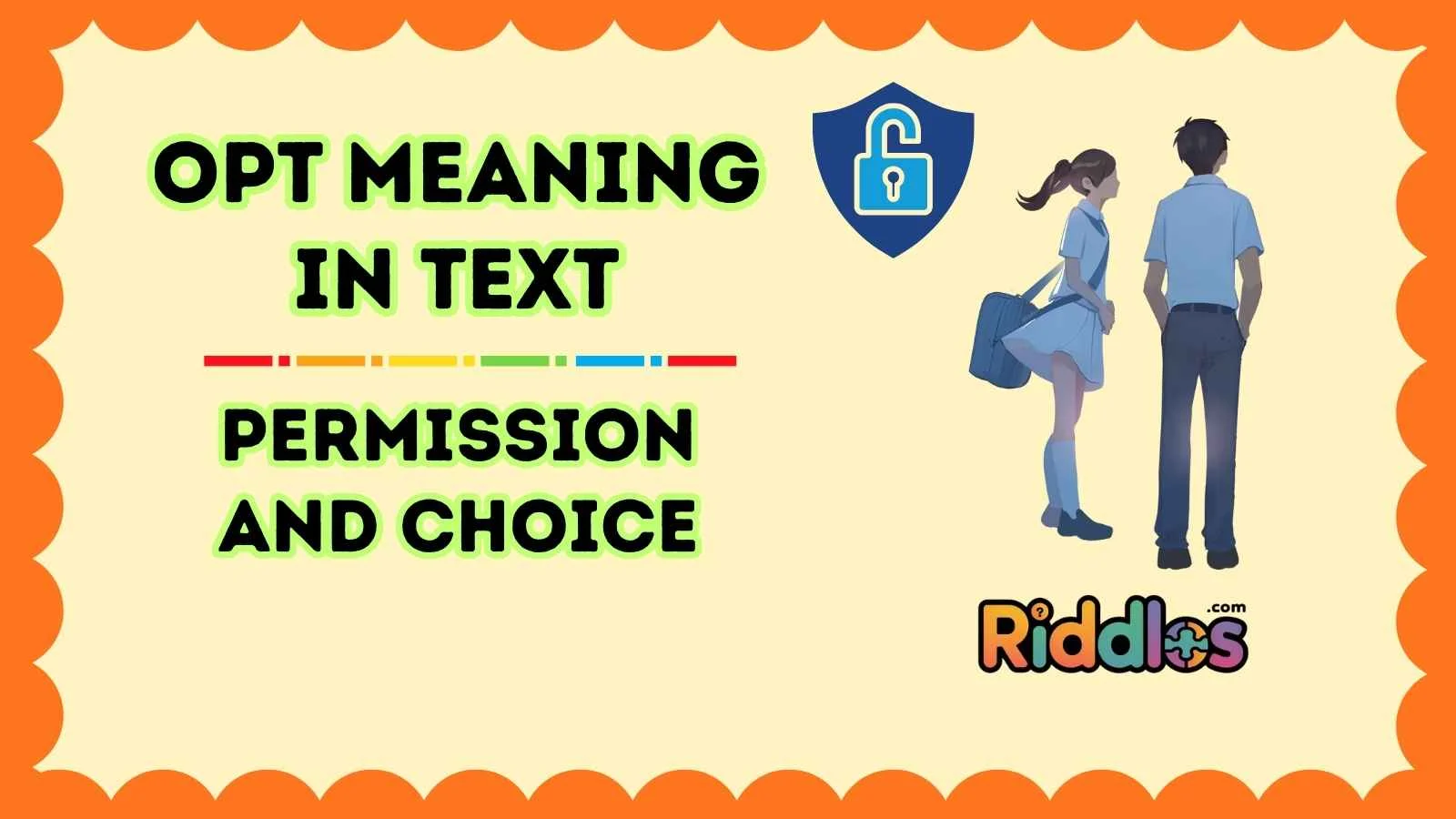 OPT Meaning in Text