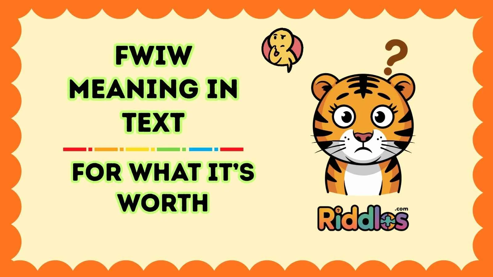 FWIW Meaning in Text