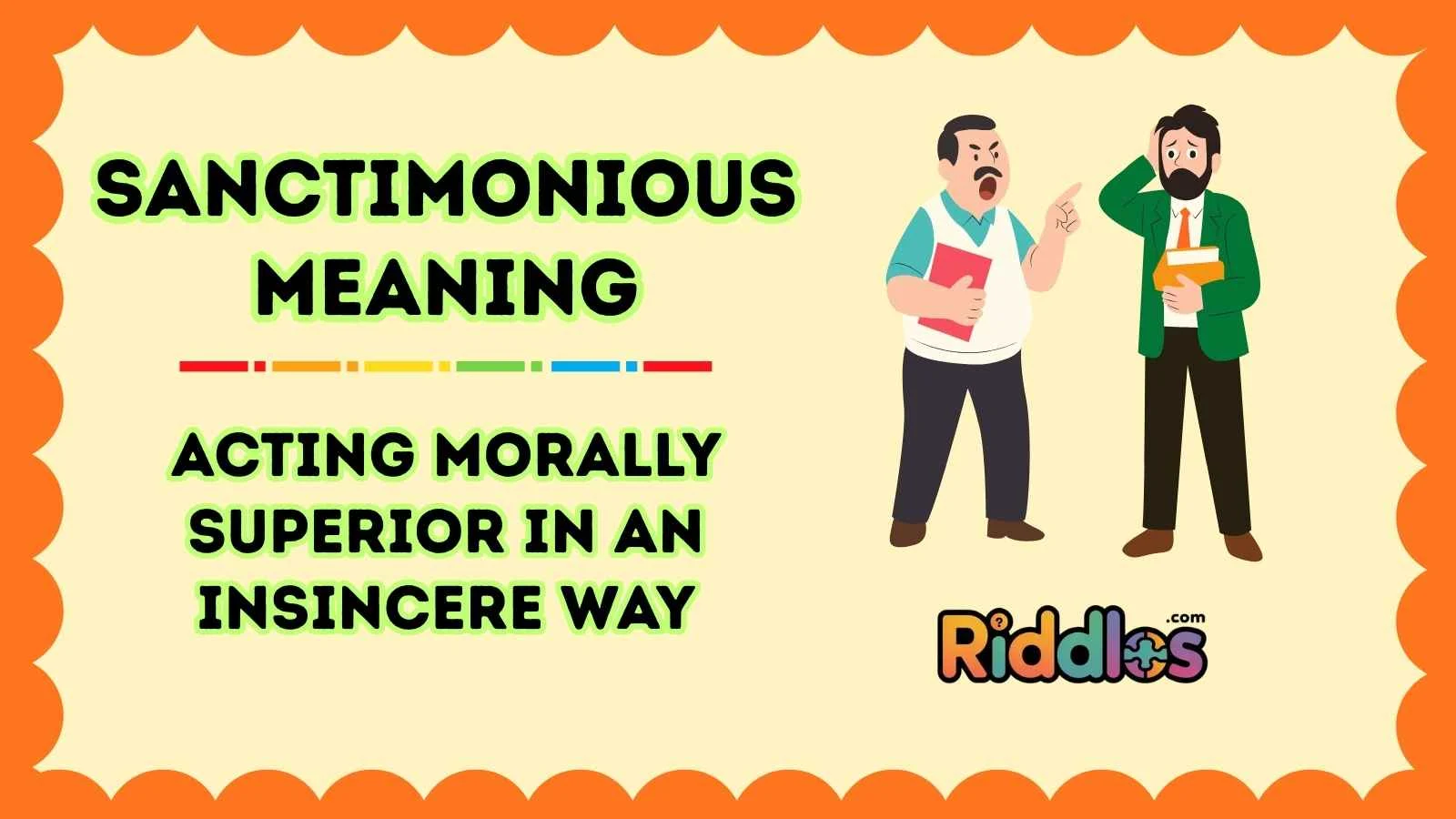 Sanctimonious Meaning
